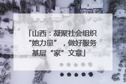 山西：凝聚社会组织“她力量”，做好服务基层“家”文章