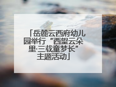 岳麓云西府幼儿园举行“西望云朵里·三载童梦长”主题活动