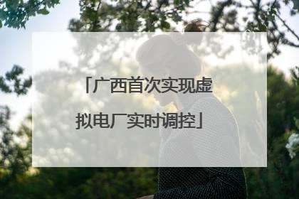 广西首次实现虚拟电厂实时调控