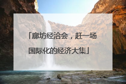 廊坊经洽会，赶一场国际化的经济大集