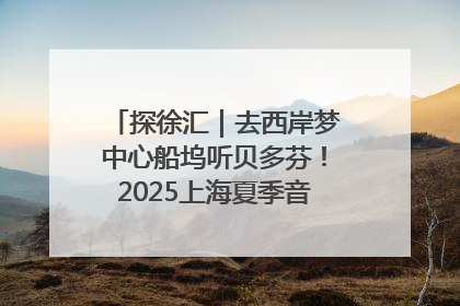 探徐汇｜去西岸梦中心船坞听贝多芬！2025上海夏季音乐节公布节目阵容