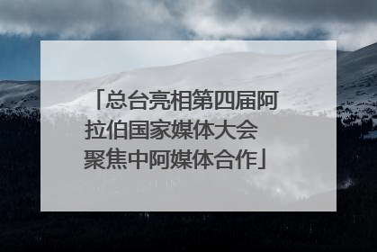 总台亮相第四届阿拉伯国家媒体大会 聚焦中阿媒体合作