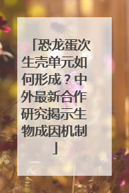 恐龙蛋次生壳单元如何形成？中外最新合作研究揭示生物成因机制