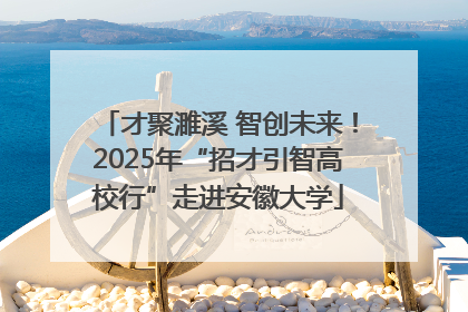 才聚濉溪 智创未来！2025年“招才引智高校行”走进安徽大学