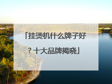挂烫机什么牌子好？十大品牌揭晓