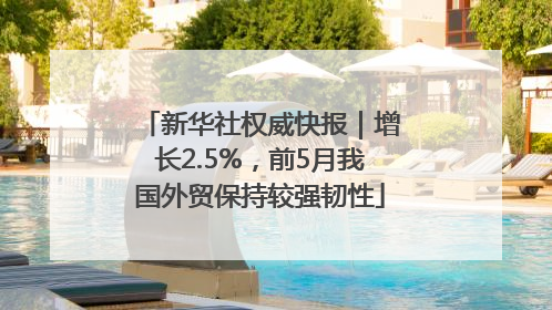 新华社权威快报｜增长2.5%，前5月我国外贸保持较强韧性