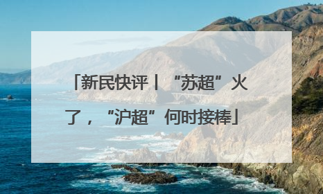 新民快评丨“苏超”火了，“沪超”何时接棒