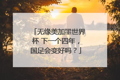 无缘美加墨世界杯 下一个四年，国足会变好吗？