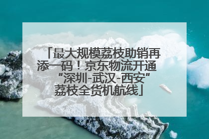 最大规模荔枝助销再添一码！京东物流开通“深圳-武汉-西安” 荔枝全货机航线