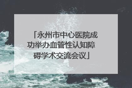 永州市中心医院成功举办血管性认知障碍学术交流会议