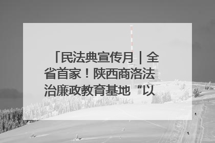 民法典宣传月｜全省首家！陕西商洛法治廉政教育基地“以案说纪”润人心
