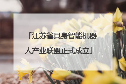 江苏省具身智能机器人产业联盟正式成立