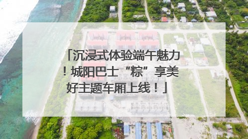 沉浸式体验端午魅力！城阳巴士“粽”享美好主题车厢上线！