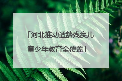 河北推动适龄残疾儿童少年教育全覆盖