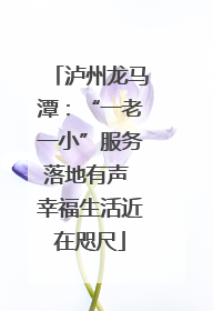 泸州龙马潭：“一老一小”服务落地有声 幸福生活近在咫尺