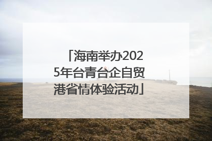 海南举办2025年台青台企自贸港省情体验活动