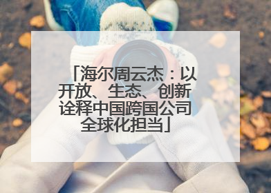 海尔周云杰：以开放、生态、创新诠释中国跨国公司全球化担当