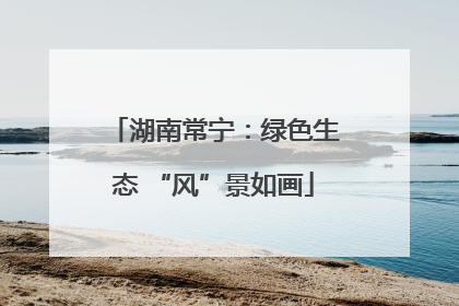 湖南常宁：绿色生态 “风”景如画