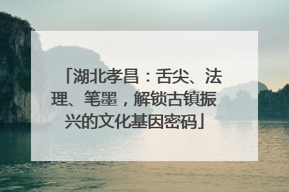 湖北孝昌：舌尖、法理、笔墨，解锁古镇振兴的文化基因密码