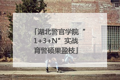 湖北警官学院“1+3+N”实战育警硕果盈枝