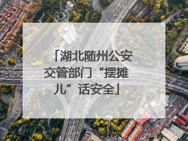 湖北随州公安交管部门“摆摊儿”话安全