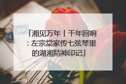 湘见万年丨千年回响：左宗棠家传七弦琴里的湖湘精神印记
