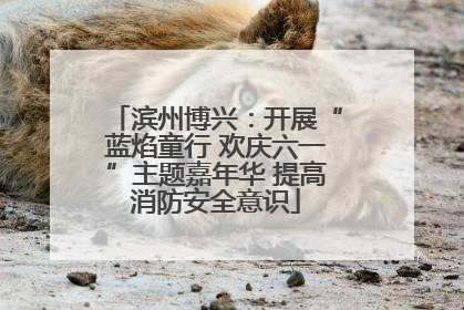 滨州博兴：开展“蓝焰童行 欢庆六一”主题嘉年华 提高消防安全意识