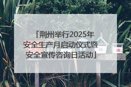 荆州举行2025年安全生产月启动仪式暨安全宣传咨询日活动