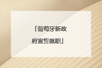 葡萄牙新政府宣誓就职