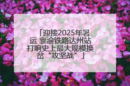 迎接2025年暑运 襄渝铁路达州站打响史上最大规模换岔“攻坚战”