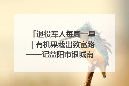 退役军人每周一星｜有机果栽出致富路——记益阳市银城南湖蔬果农民专业合作社总经理晏桂明