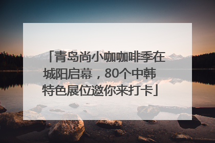 青岛尚小咖咖啡季在城阳启幕，80个中韩特色展位邀你来打卡