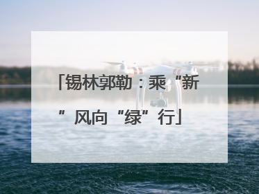 锡林郭勒：乘“新”风向“绿”行