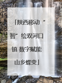 陕西移动“智”绘双河口镇 数字赋能山乡蝶变