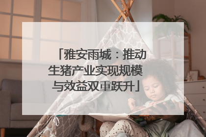 雅安雨城：推动生猪产业实现规模与效益双重跃升