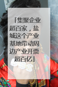 集聚企业超百家，盐城这个产业基地带动周边产业开票超百亿