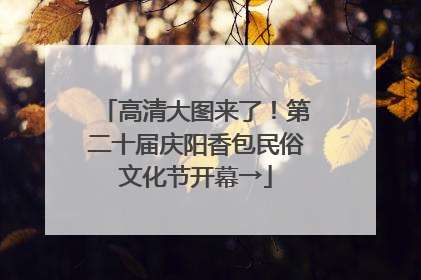 高清大图来了！第二十届庆阳香包民俗文化节开幕→