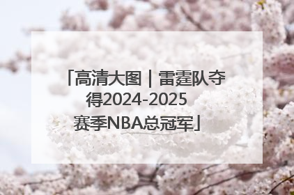 高清大图｜雷霆队夺得2024-2025赛季NBA总冠军