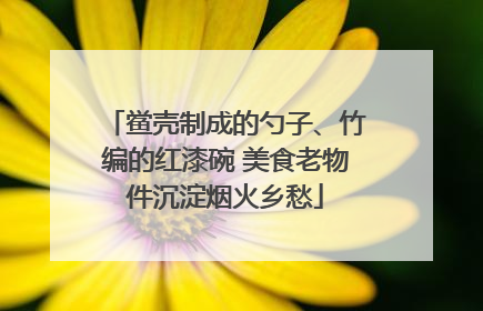 鲎壳制成的勺子、竹编的红漆碗 美食老物件沉淀烟火乡愁