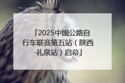 2025中国公路自行车联赛第五站（陕西·礼泉站）启幕