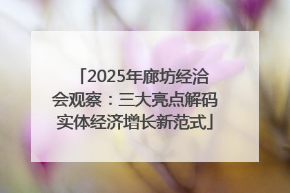 2025年廊坊经洽会观察：三大亮点解码实体经济增长新范式