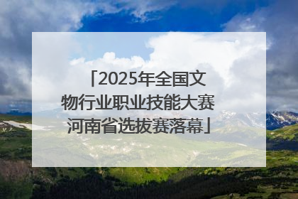 2025年全国文物行业职业技能大赛河南省选拔赛落幕