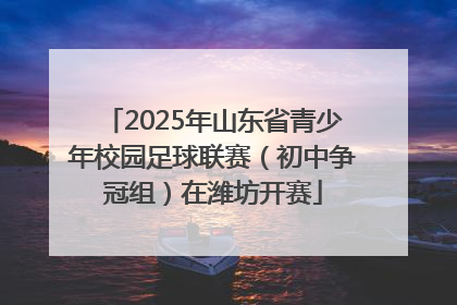 2025年山东省青少年校园足球联赛（初中争冠组）在潍坊开赛