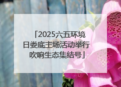 2025六五环境日娄底主场活动举行 吹响生态集结号