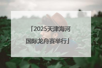 2025天津海河国际龙舟赛举行