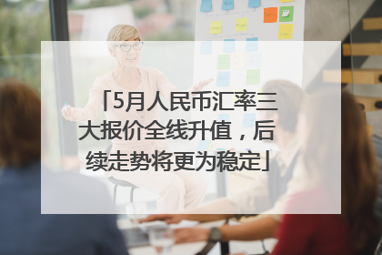 5月人民币汇率三大报价全线升值，后续走势将更为稳定