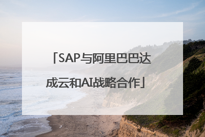SAP与阿里巴巴达成云和AI战略合作